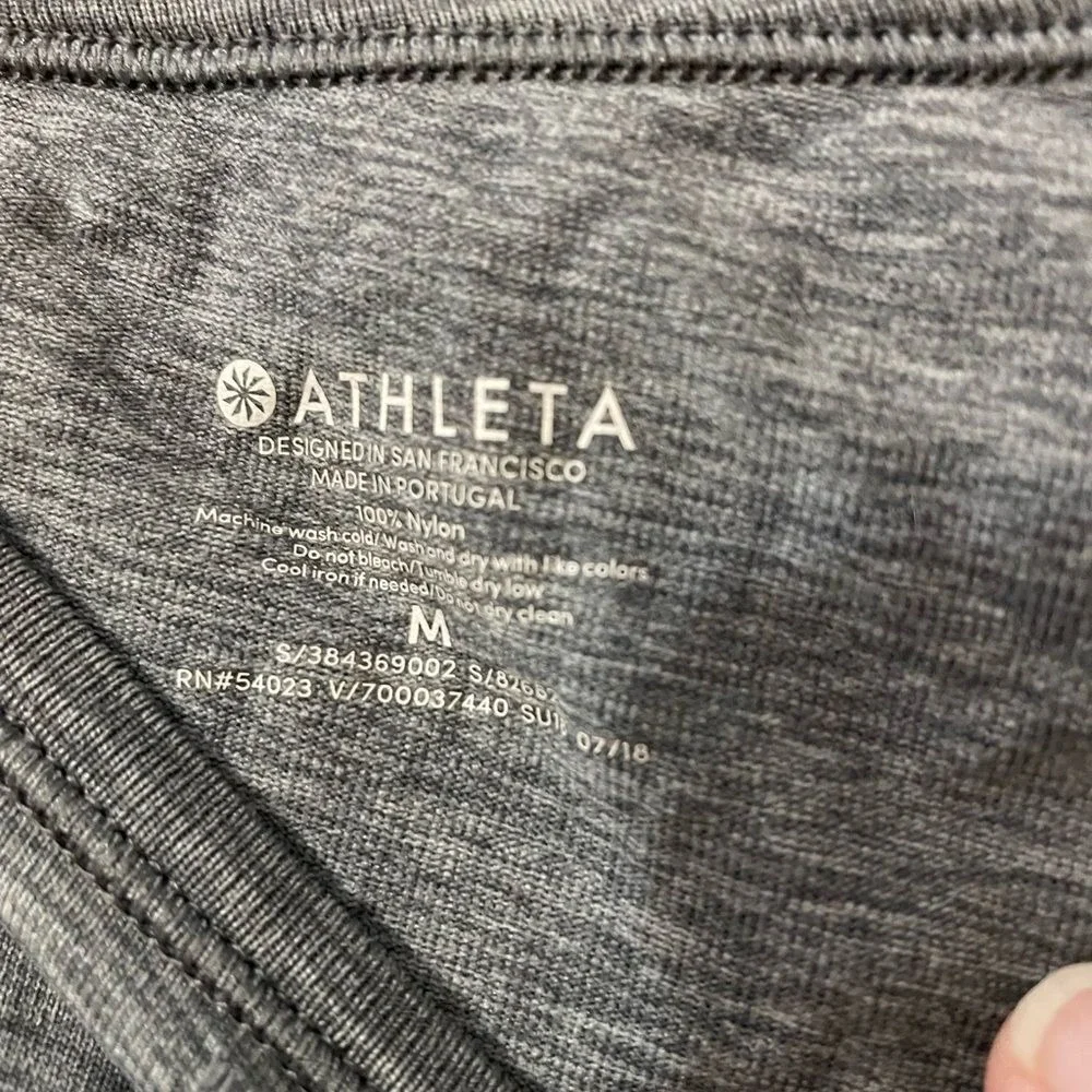 Athleta Foothill Seamless Womens Size Medium Gray Workout‎ Tank Top - Picture 3 of 4